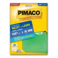 Etiqueta Adesiva 6287 Carta 12,7x44,45mm 25 Folhas Pimaco
