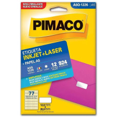 Etiqueta Adesiva A5Q-1226 12,0x26,0mm Envelope com 12 Folhas 924 Etiquetas Pimaco