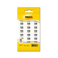 Etiqueta Adesiva Sinalizadora 12x26mm Pimaco – Envelope com 2 Folhas (42 Etiquetas) 110V Etiqueta Adesiva Sinalizadora 12x26mm Pimaco – Envelope com 2 Folhas (42 Etiquetas) 110V