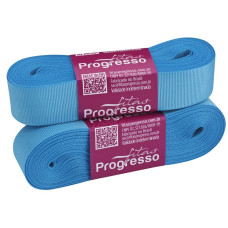 Fita Gorgurão Nº 5 22mm Azul Médio 10 metros Progresso GP005-1390
