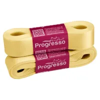 Fita de Cetim Nº 5 22mm Amarelo Claro 10 metros Progresso