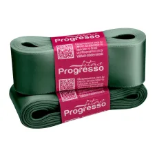 Fita de Cetim Nº 9 38mm Verde Oliva 10 metros Progresso