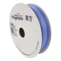 Fita Voal N° 5 22mm Azul Céu 10 metros Progresso Fita Voal N° 5 22mm Azul Céu 10 metros Progresso