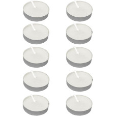 Kit Vela Decorativa Branca com 10 Unidades Rio Tijucas