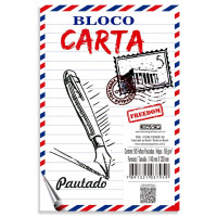 Bloco de carta Pautado 50 Folhas São Domingos