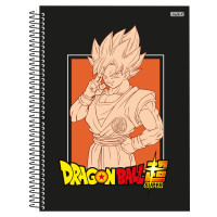 Caderno Universitário 160 Folhas 10 Matérias Capa Dura Dragon Ball SD