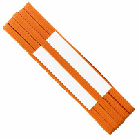 Elástico Chato 7mm Laranja Cítrico 10 metros São José