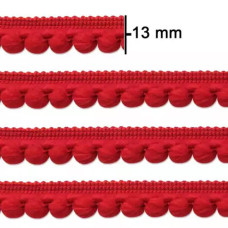 Fita Grelot Pompom 13mm Vermelho 20 Metros São josé