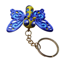 Chaveiro Borboleta Azul Keychains 1 Unid