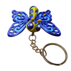 Chaveiro Borboleta Azul Keychains 1 Unid Chaveiro Borboleta Azul Keychains 1 Unid