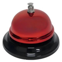 Campainha de Mesa Redonda 6cm com Som Metálico