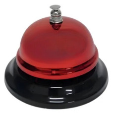 Campainha de Mesa Redonda 6cm com Som Metálico