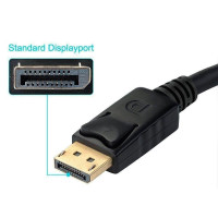 Adaptador DisplayPort Macho para VGA HDMI DVI Fêmea
