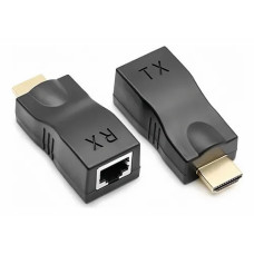 Adaptador Extensor Hdmi Macho X Rj45 Cat5 e Cat6 30M Shinka