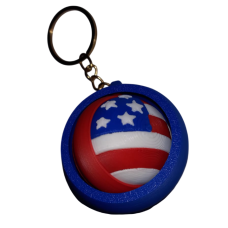 Chaveiro Manos Globo EUA Keychains 1 Unid
