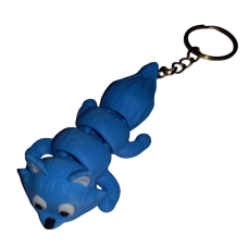Chaveiro Manos Raposa Azul Keychains 1 Unid