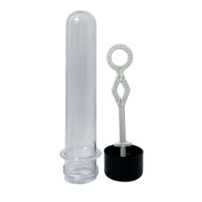 Tubete Bolha de Sabão 13cm Preto 10 Unidades