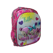 Mochila Escolar TGS504 Infantil Hello Rosa Tings