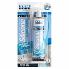 Silicone Acético 50g para Banheiro e Cozinha Tekbond