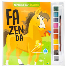 Livro Brincando com Aquarela Fazenda Todo Livro
