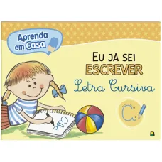 Livro Aprendizado em casa Eu já sei escrever  Letra Cursiva Todo Livro