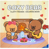 Livro de Colorir Cozy Bear Todo Livro Livro de Colorir Cozy Bear Todo Livro