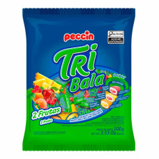 Bala Tribala 2 Frutas 100G