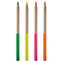 Lápis Marca Texto 4 Cores Fluo 604350 TRIS