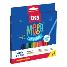 Lápis de Cor Triangular 24 Cores 678252 Tris