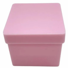 Caixa Acrílica 4x4 com 10 Unidades Rosa Bebe
