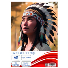 Papel Offset A5 90G Branco 250 Folhas