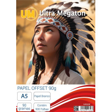 Papel Offset A5 90G Branco 250 -500 - 1000 Folhas