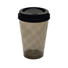 Copo twister fumê 200 ml com tampa Bucks Preto Copo twister fumê 200 ml com tampa Bucks Preto