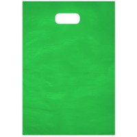 Sacola Verde Boca de Palhaço 25x35 Tamanho M 10 unidades