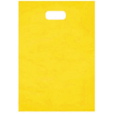 Sacola Amarelo Boca de Palhaço 25x35 Tamanho M 10 unidades