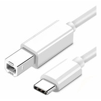 Cabo USB-C Macho para USB-B Macho Branco 1M Ultra Megaton