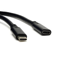 Cabo Usb-C Macho para Usb-C Fêmea Preto 2M Ultra Megaton