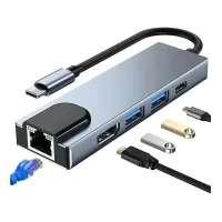 Adaptador Type-C 5 em 1 HDMI USB 3.0 Ultra Megaton