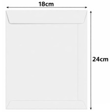 Envelope Branco 18x24 80g 18.2824-9 5 unidades Foroni Envelope Branco 18x24 80g 18.2824-9 5 unidades Foroni