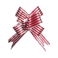 Laço Fácil 18mm com 10 Unidades Vermelho Listrado VMP