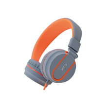 Headset com Microfone Neon Cinza e Laranja HS106 Oex