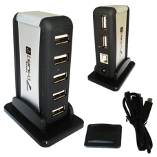 Hub Usb 2.0 7 portas com Fonte de Alimentação HB-T68 Knup Hub Usb 2.0 7 portas com Fonte de Alimentação HB-T68 Knup