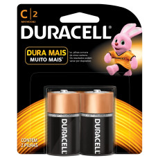 Pilha com Alcalina com 2 MN1400B2 Duracell