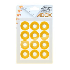 Discos 2,6cm para Caderno Laranja Pia-0087 12 unidades Adox 