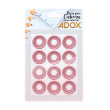Discos 2,6cm para Caderno Rosa Pia-0086 12 unidades Adox