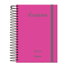 Agenda 2024 Fluor Mix 130mmx188mm 176 Folhas Foroni