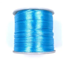 Cordão de Cetim Azul 2mm 50 metros