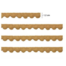 Fita Pompom 12mm Nude 10 Metros