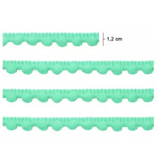 Fita Pompom 12mm Verde Claro 10 Metros