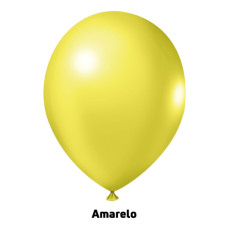Balão Nº9 Liso Amarelo com 50un Joy